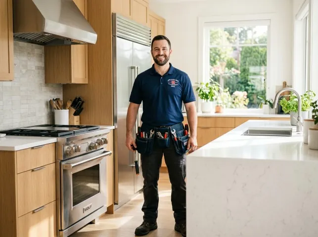 Appliance Repair Hero technician after an appliance repair in a Colorado home